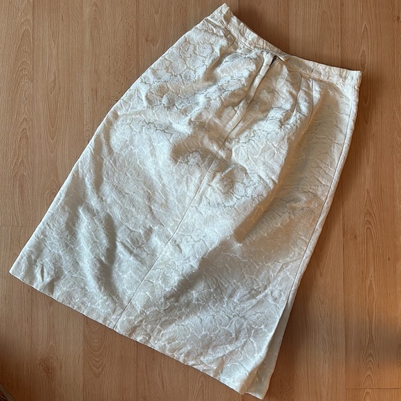 Vintage Windsor Dress cream suit skirt set XS - as is - Picture 6 of 12